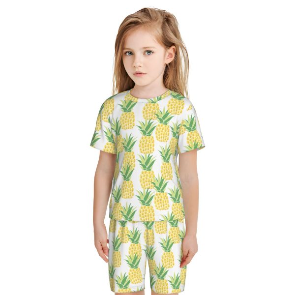 Short-Sleeved Pajama Set For Kids - Image 2