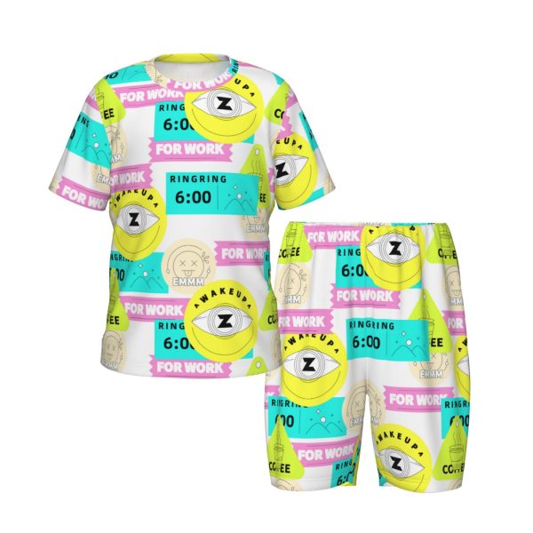 Short-Sleeved Pajama Set For Kids