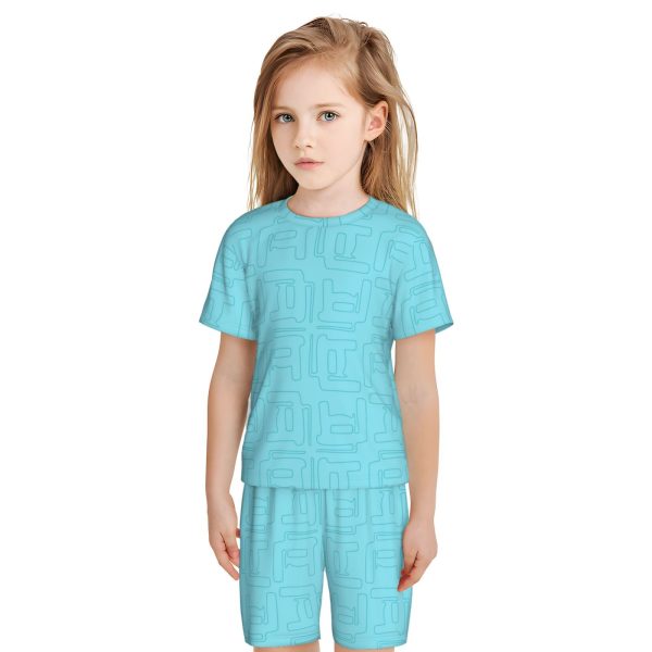 Short-Sleeved Pajama Set For Kids - Image 2