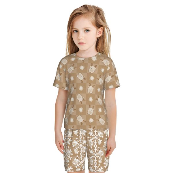 Short-Sleeved Pajama Set For Kids - Image 2