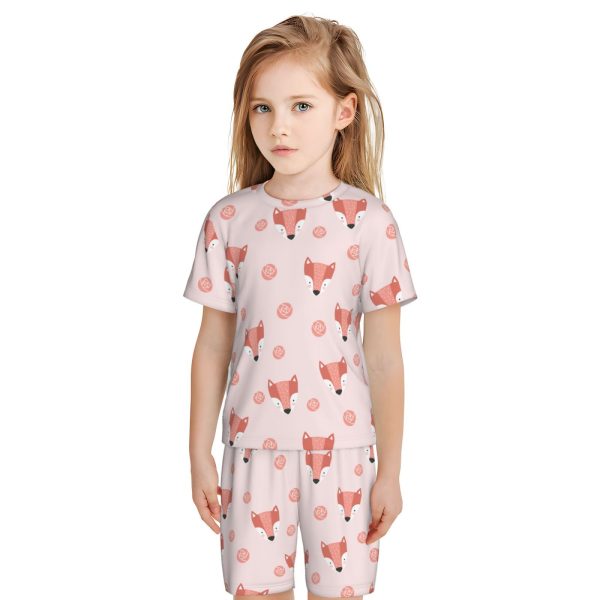 Short-Sleeved Pajama Set For Kids - Image 2