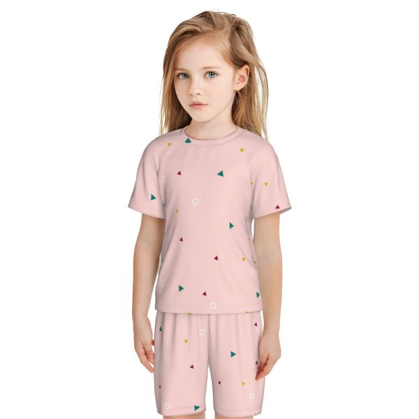 Short-Sleeved Pajama Set For Kids - Image 2